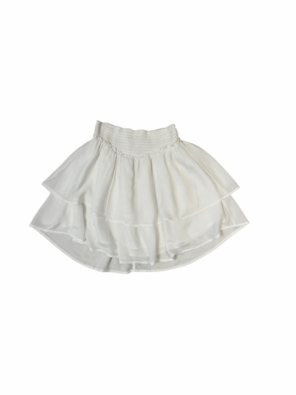 Hollister white layered skirt
